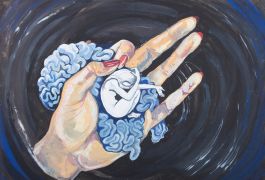 20th Century Mixed Media - In Her Hand