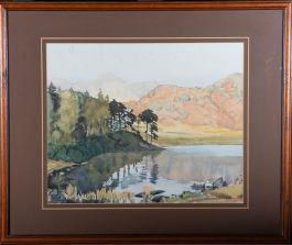 A. Ross Longley - Mid 20th Century Watercolour, Langdale Pikes