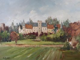 Etienne Bellan (1922-2000) - Mid 20th Century Oil, The Castle