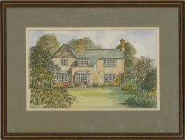 George Baith - 1984 Watercolour, Borrowdale, Derbyshire