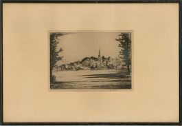 William Monk RE (1863-1937) - Late 19th Century Etching, Rural Village