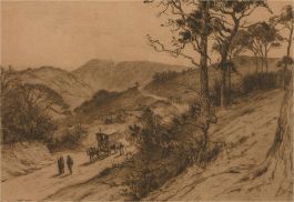 Percy Robertson RE (1868-1934) - Late 19th Century Etching, Rural Landscape
