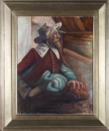 A. Maguin - Framed 1950 Oil, Continental Gentleman