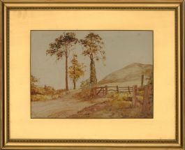 W. W. L. G. - Mid 20th Century Watercolour, Hillside Pathway