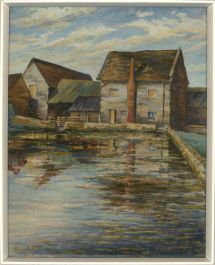 D. P. Kippax - Contemporary Oil, Farm On The Water