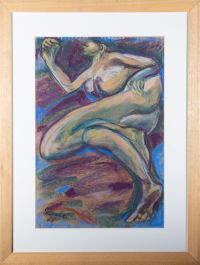 M.H. Graham - Framed 2005 Pastel, Floating Dream