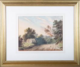 Manner of Francis Nicholson RWS (1753-1844) - Watercolour, Nidd, Yorkshire