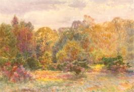 Cyril Ward RCA (1863-1935) - Late 19th Century Watercolour, Autumnal Forest