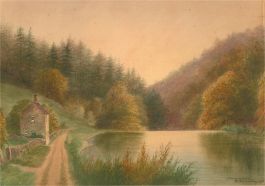 A.D. Hammersley - Signed and Dated 1916 Watercolour, Dimminsdale Lake