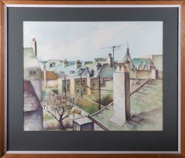 Ruth J. Pilkington ROI - 20th Century Watercolour, View From Gwen's Flat