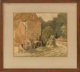 George Cooper (fl.1920-1940) - Early 20th Century Watercolour, Watermill