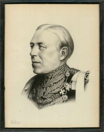 B. Wong Ngie Lang - Mid 20th Century Charcoal Drawing, German Prince