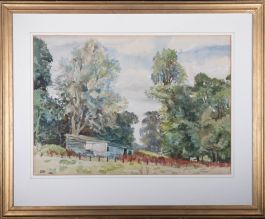 Dorothy E. Bruce - 1992 Watercolour, The Stable, Lympstone