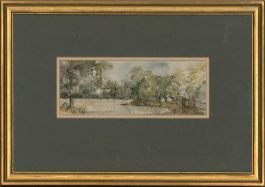 B.B. - 1984 Watercolour, Woodland Scene