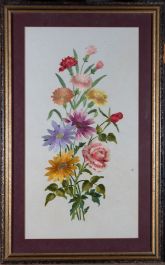 Mid 20th Century Embroidery - Spring Blooms