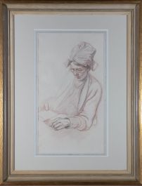 Ronald Dukeshill Moore (1899-1985) - Chalk Pastel Drawing, Reading Glasses