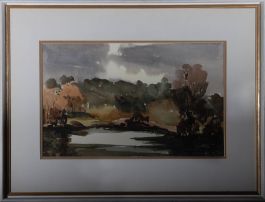 Quinlan - Contemporary Watercolour, Autumnal Woods