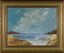 Harold Williams - Contemporary Oil, Sunny Coastal Scene