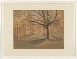 Mid 20th Century Watercolour - Winter Woodland
