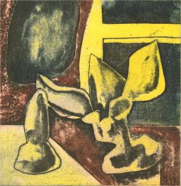 Peter Oakley (1935-2007) - 1997 Collagraph, Objects at Night