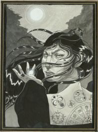 Isabelle Mulvany - Contemporary Pen and Ink Drawing, A Woman Scorned