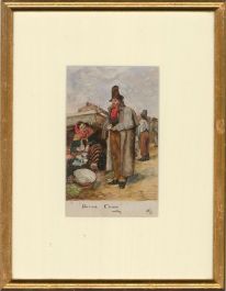 W.B. - Late 19th Century Gouache, Buying China