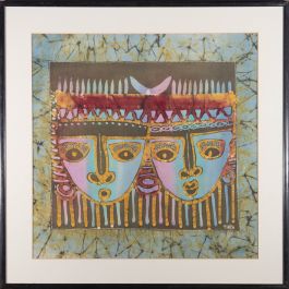 Contemporary Batik - Two Masks