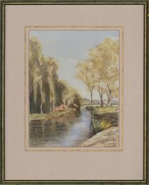 Ann Sparkes - Contemporary Watercolour, Near Hanging Langford