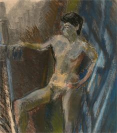 Joyce Moore - Contemporary Pastel, Male Nude