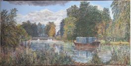 Mid 20th Century Oil - Woodland Lock
