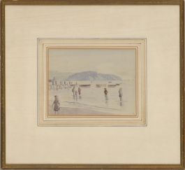 G. V - 20th Century Watercolour, Paddling
