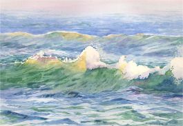 R. David Muspratt Knight - 2005 Watercolour, High Tide