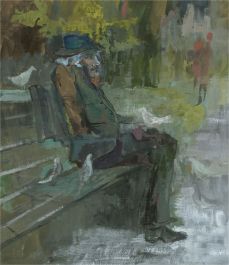 Contemporary Mixed Media - The Old Birdman