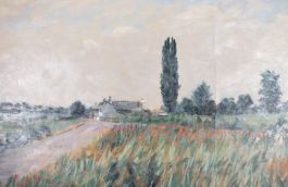 David Wilson (1919-2013) - 20th Century Oil, Poppies By The Way