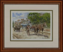 David G. Diggins  - 2009 Watercolour, Hard at Work
