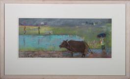 Contemporary Pastel - Paddy Fields