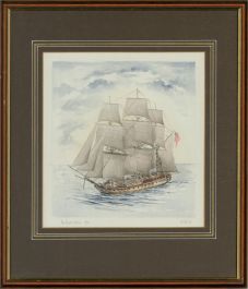 1991 Watercolour - The Frigate 'Diana' - 1794