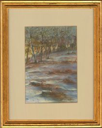 John Griffiths - 20th Century Oil, Pawprints in the Snow