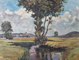 Hans Pilz (1896-1973) - Mid 20th Century Oil, German Meadows
