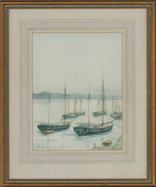 C.M. Mounter - Signed Mid 20th Century Watercolour, Fishing Boats