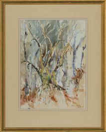 Alan R. - 1993 Watercolour, Abstract Tree