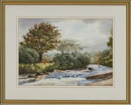 John Price - 1998 Watercolour, West Dart, Hexworthy