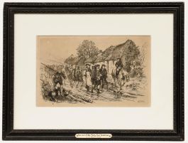 W. B. Hole ARSA (1846-1917) - Signed 1882 Etching, The End of the Rebellion