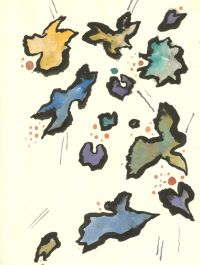Peter Frederick Briscoe Snow - 20th Century India Ink, Floating Forms