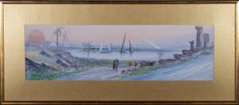 Chris Seaham - Signed Mid 20th Century Watercolour, The Banks of the Nile