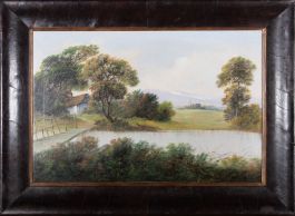 Early 20th Century Oil - Calm River