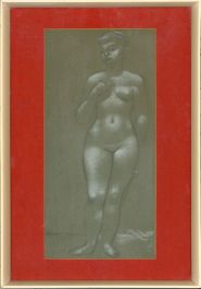 Alan Wycliffe Wellings (1910-1985) - Mid 20thC Graphite Drawing, Standing Nude