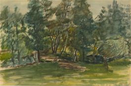 Winny Read - 1940 Watercolour, The Woodland Clearing