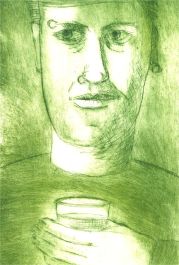Terry Buchanan (b.1938) - 1997 Etching, Pub Man