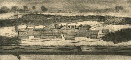 Terry Buchanan (b.1938) - 1996 Collagraph, Oasis